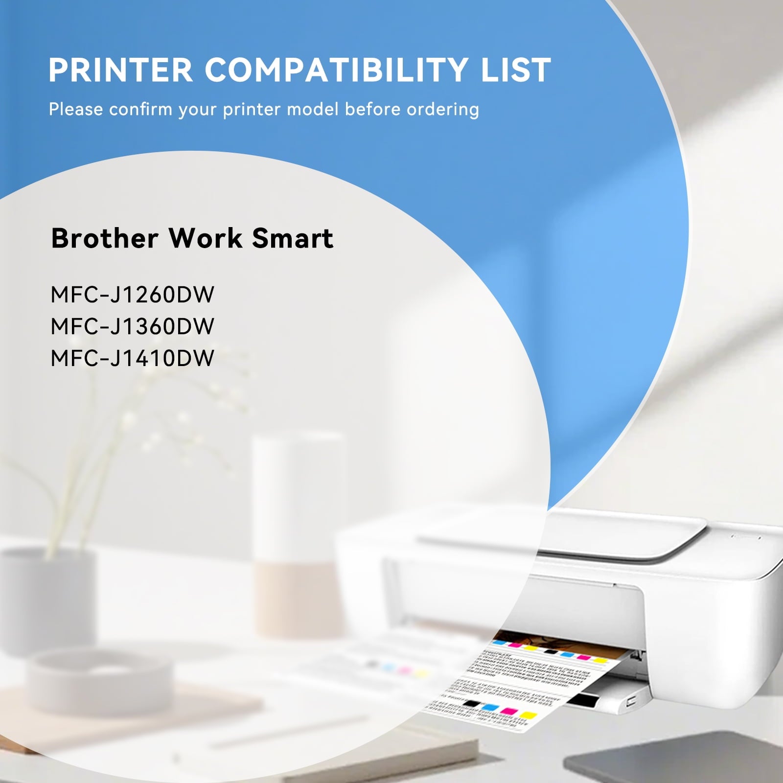 LC501XL Ink Cartridge Combo Pack for Brother LC501XL LC-501XL for MFC-J1260DW MFC-J1360DW MFC-J1410DW Printer (4-Pack)
